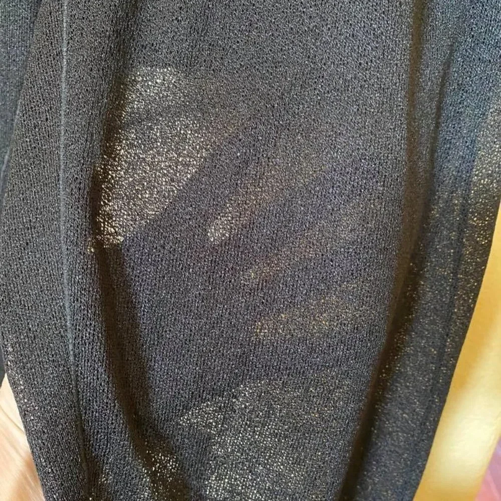 Eva Varro Sheer Drawstring Jogger Pant Size L Black - Picture 8 of 8